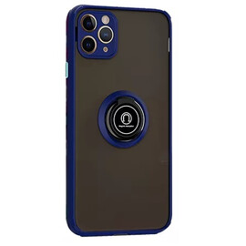 Чехол для смартфона MSD Translucent matte case magnetic metal for iPhone 11 Pro Max Blue (MSD-AC11-13)