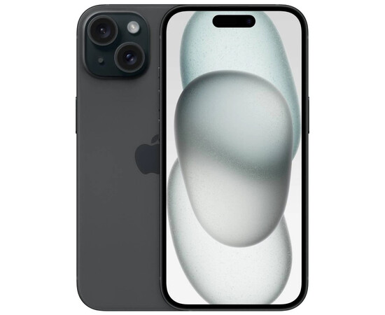 Смартфон Apple iPhone 15 256GB Black (MTP63), Цвет: Черный, Объем встроенной памяти: 256 Гб, фото 