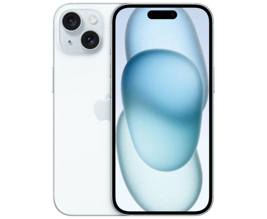 Смартфон Apple iPhone 15 256GB Blue (MTP93), Колір: Синій, Об'єм вбудованої пам'яті: 256 Гб, фото 