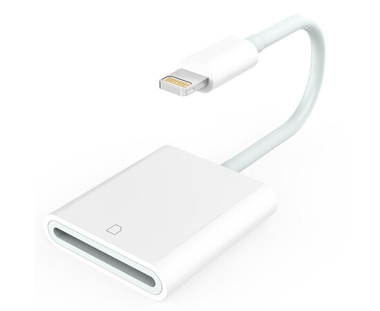 Apple Адаптер Lightning to SD Card Reader (MD822) вид с согнутым кабелем