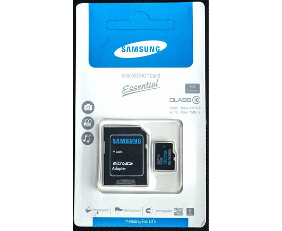 Карта памяти Samsung microSD 64GB Classic + SD Adapter (Class 10), фото 