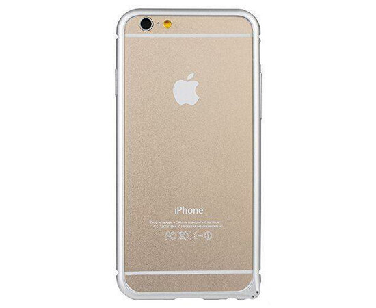 Чехол-бампер для Apple iPhone 6/6S Baseus Beauty arc bumper (Silver), фото 