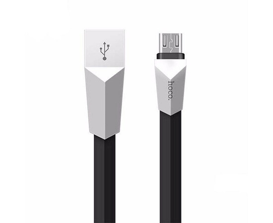 Кабель USB Hoco X4 Zinc Alloy Rhombic Type-C cable (Black) 1.2m, фото 