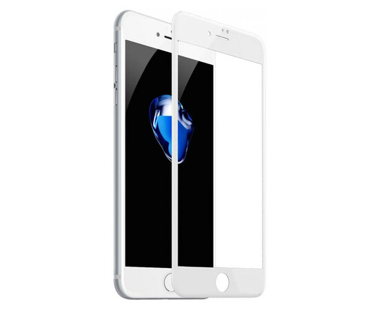 Защитное стекло Baseus 0.2mm Silk-screen глянцевое  для iPhone 8  (White), фото 