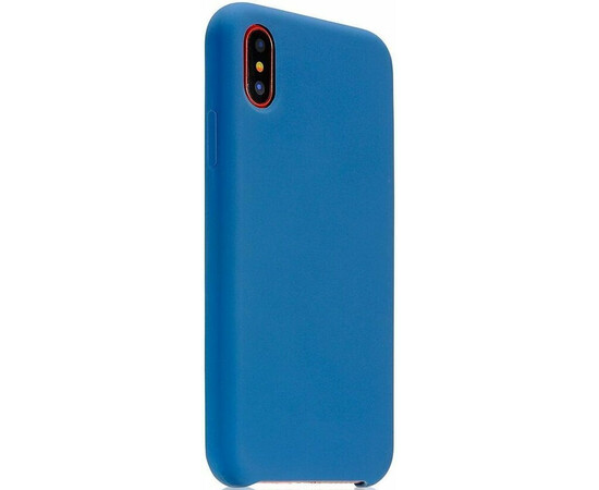 Чехол-накладка COTEetCI Silicon Case для iPhone X (Blue), фото 