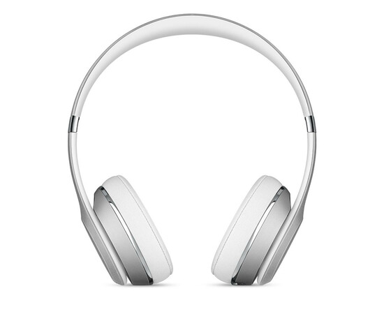 Наушники Beats by Dr. Dre Solo3 Wireless Silver (MNEQ2) вид спереди