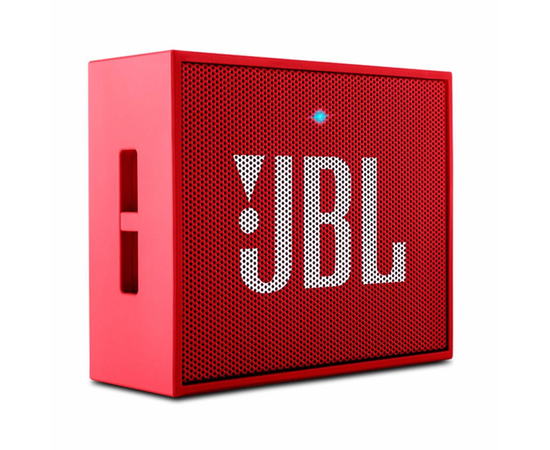 Портативная колонка JBL Go Red (GORED) вид под углом слева