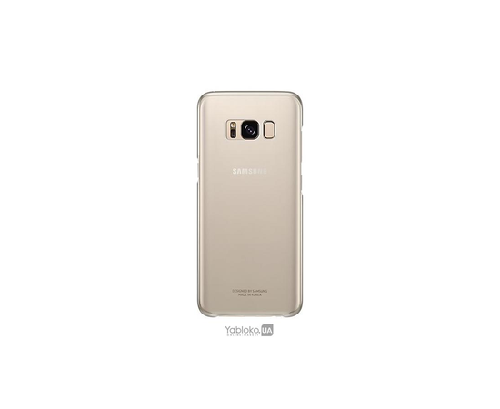 Пластиковый чехол Clear Cover для Samsung Galaxy S8 (G950) EF-QG950CBEGRU  (Gold), фото 