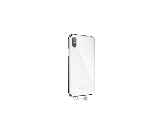 Стеклянный чехол SwitchEasy Glass X для iPhone X (White), фото 