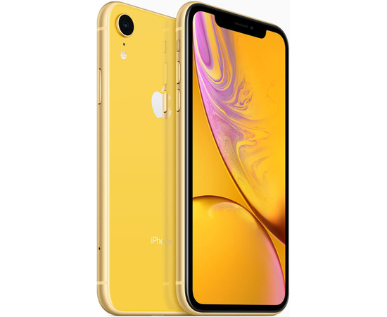 Смартфон Apple iPhone XR 64GB Yellow вид с двух сторон
