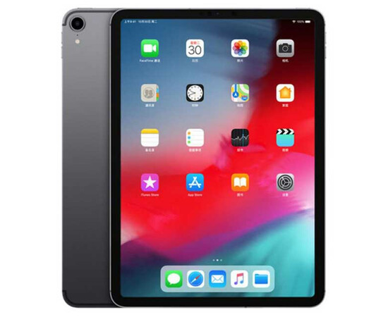 Планшет Apple iPad Pro 11 Wi-Fi + Cellular 1TB Space Gray (MU1V2, MU202) 2018 вид спереди