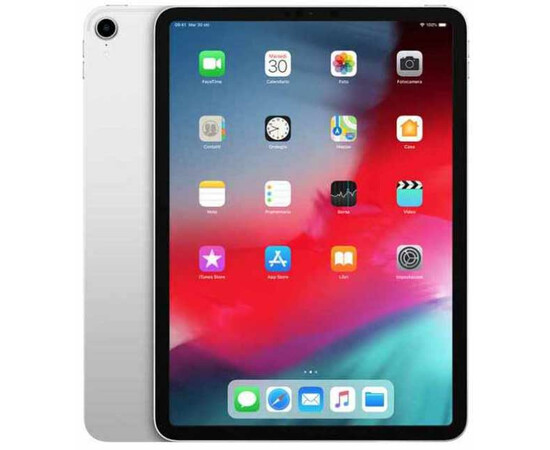 Планшет Apple iPad Pro 11 Wi-Fi 256GB Silver (MTXR2) 2018 вид спереди