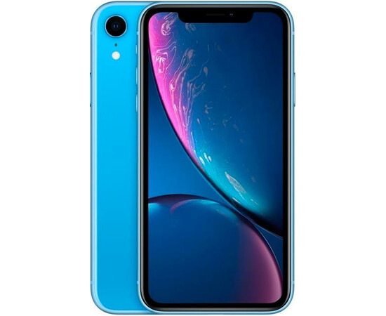 Смартфон Apple iPhone XR Dual Sim 128GB Blue (MT1G2) вид с двух сторон