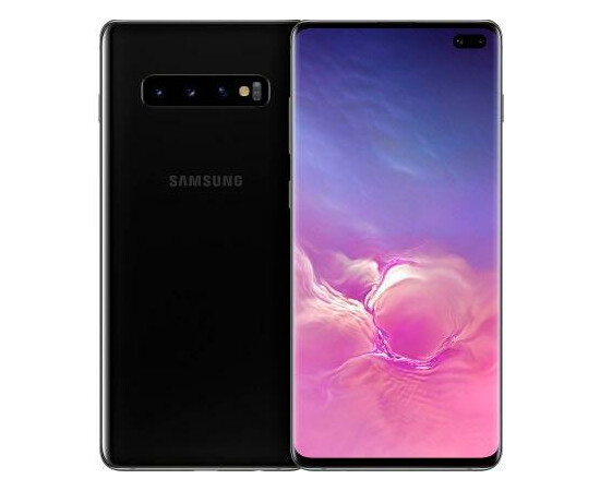 Смартфон Samsung Galaxy S10 Plus SM-G975 DS 1TB Black вид с двух сторон