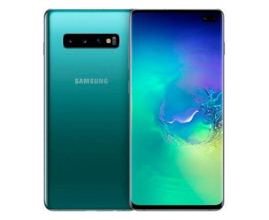 Смартфон Samsung Galaxy S10 Plus SM-G975 DS 512GB Green вид с двух сторон
