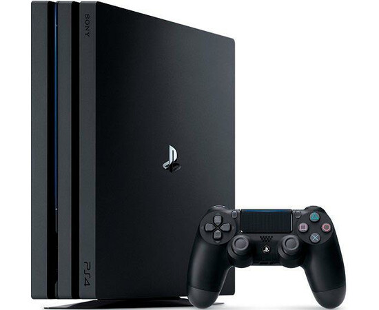 Игровая приставка Sony PlayStation 4 Pro (PS4 Pro) 1TB Black вид под углом