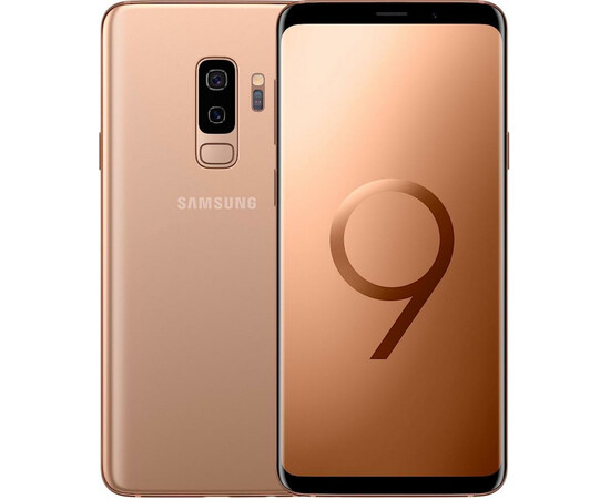 Смартфон Samsung G965FD Galaxy S9+ 128GB (Gold) вид с двух сторон