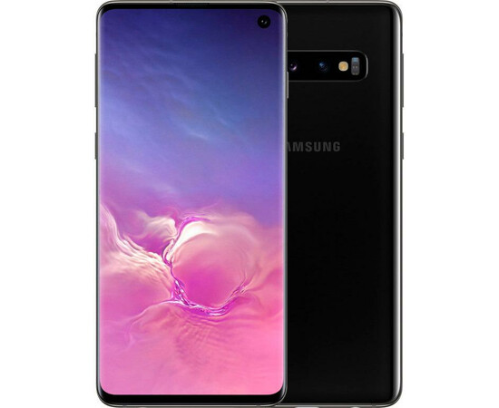 Смартфон Samsung G9730 Galaxy S10 8/128GB (Prism Black) вид с двух сторон