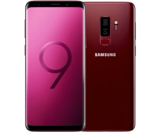 Смартфон Samsung G965FD Galaxy S9+ 64GB (Red) вид с двух сторон