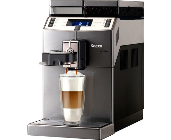 Кофемашина автоматическая Saeco Lirika One Touch Cappuccino (RI9851/01) вид под углом