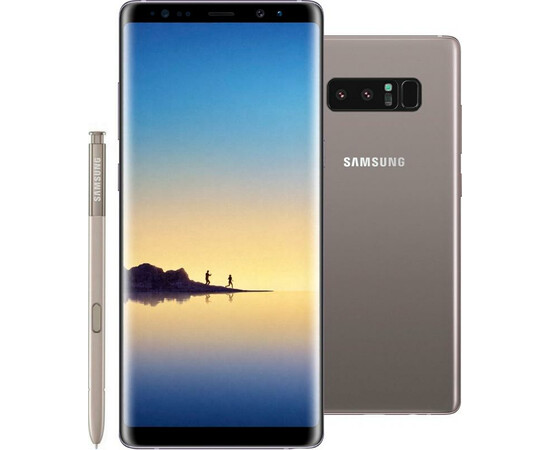Смартфон Samsung Galaxy Note 8 128GB Gray (SM-N950FD) вид с двух сторон