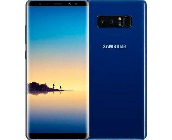 Смартфон Samsung Galaxy Note 8 128GB Blue SM-N950F) вид с двух сторон