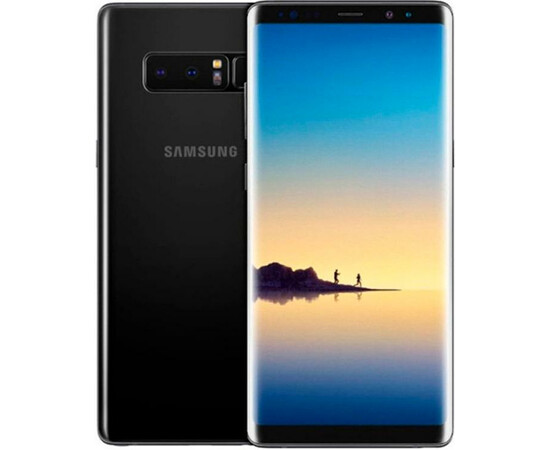 Смартфон Samsung Galaxy Note 8 128GB Black (SM-N950F) вид с двух сторон