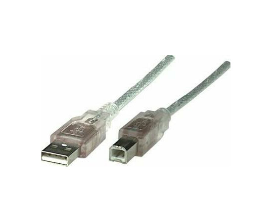 Кабель Maxxtro USB 2.0 AM – BM 3м (Серебристый)
