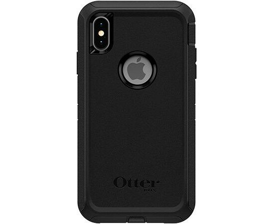 Противоударный чехол Otterbox Defender Series Black для iPhone XS Max вид сзади