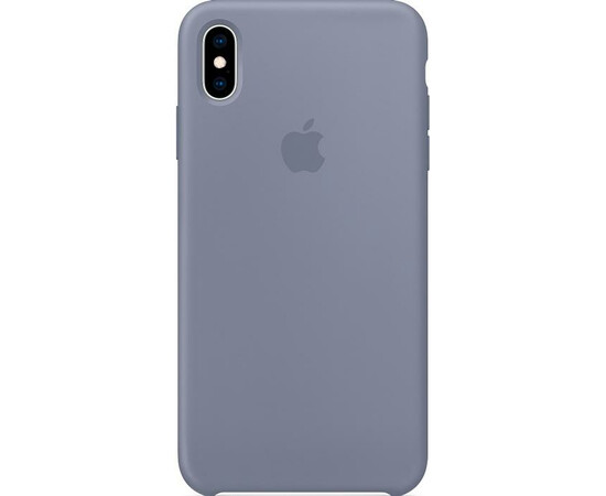 Чехол для Apple iPhone XS Max Silicone Case - Lavender Gray (MTFH2) вид на телефоне