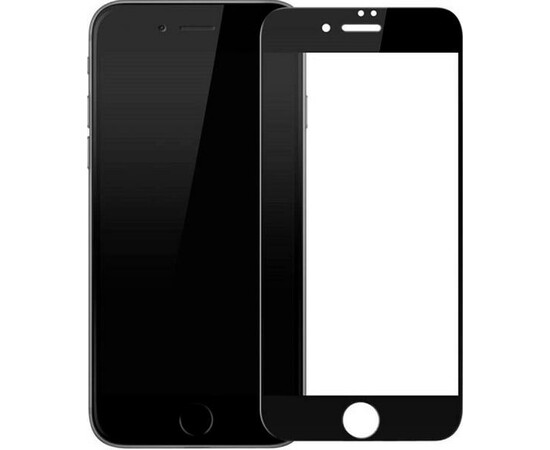Защитное стекло Baseus 0.3mm All-screen Arc-surface Anti-bluelight черное для iPhone 7/8 вид спереди