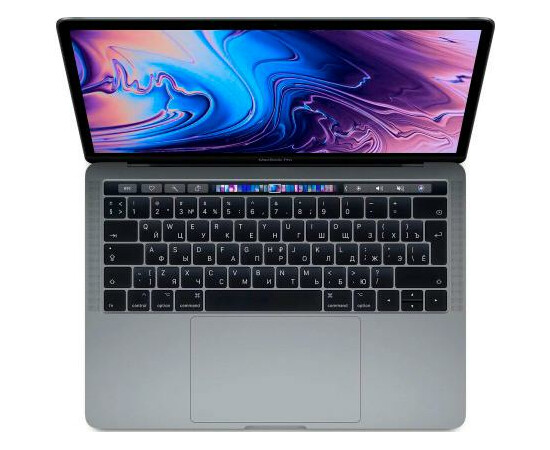 Ноутбук Apple MacBook Pro 13" Space Gray (MV962) 2019 вид сверху