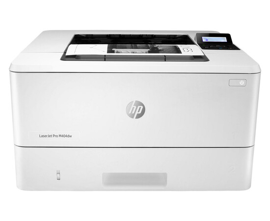 Printer HP LaserJet Pro M404dw with Wi-Fi front view