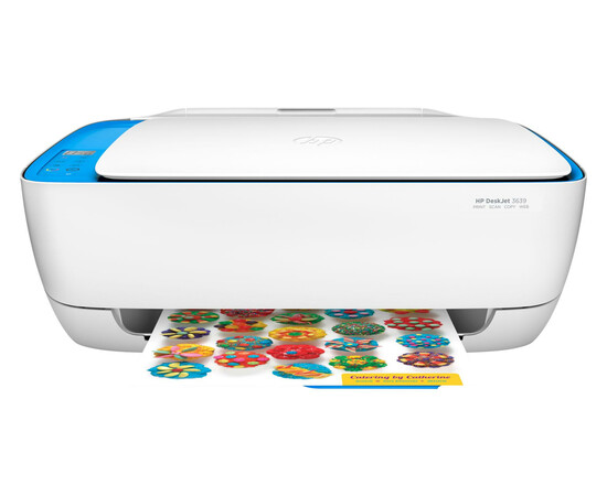 Multifunction device HP DeskJet 3639 c Wi-Fi (F5S43C) front view in working