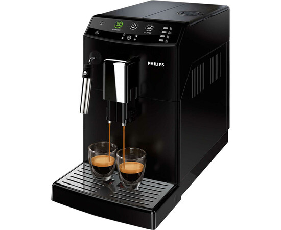 Automatic coffee machine Philips Series 3000 HD8821/01 (Black) view from the right side