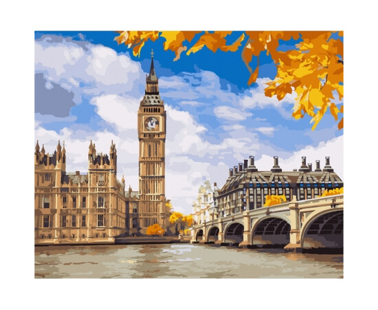 Картина по номерам "Осенний Лондон" 40х50см (КНО2134), фото 