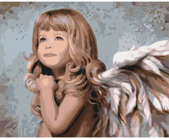 Картина по номерам "Маленький ангелочек" 40х50см (КНО2309), фото 