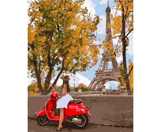 Картина по номерам "Впервые в Париже" 40х50см (КНО4581), фото 