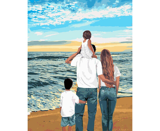 Картина по номерам "Моя семья" 40х50см (КНО4743), фото 