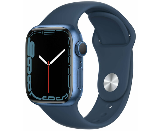 Apple_Watch Series 7 GPS 41mm Blue Aluminum Case With Blue Sport Band (MKN13)