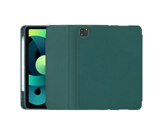 Обложка-подставка для планшета COTEetCI Liquid Silicone Pen Slot Case Dark Green for iPad Pro 11" 2020-2021 (61010-DG)