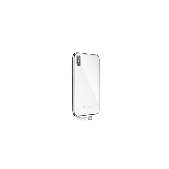 Стеклянный чехол SwitchEasy Glass X для iPhone X (White), фото 