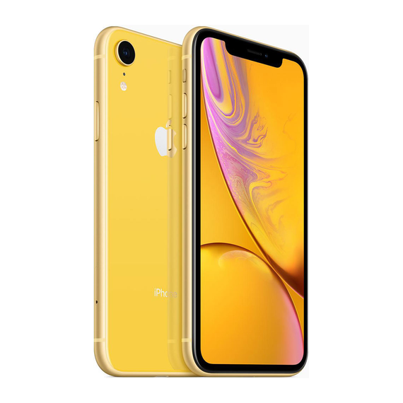 Смартфон Apple iPhone XR 256GB Yellow вид с двух сторон