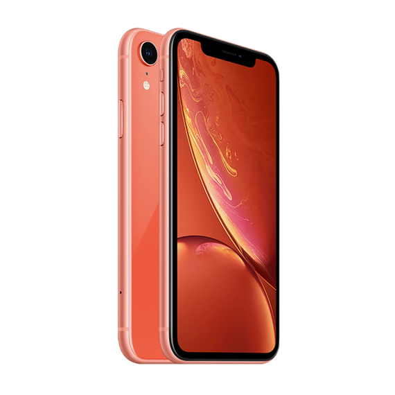 Смартфон Apple iPhone XR 256GB Coral вид с двух сторон