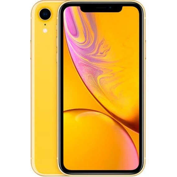 Смартфон Apple iPhone XR Dual Sim 64GB Yellow (MT162) вид с двух сторон