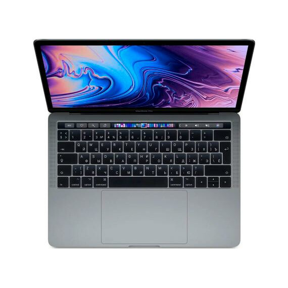 Ноутбук Apple MacBook Pro 13" Space Gray (MV962) 2019 вид сверху