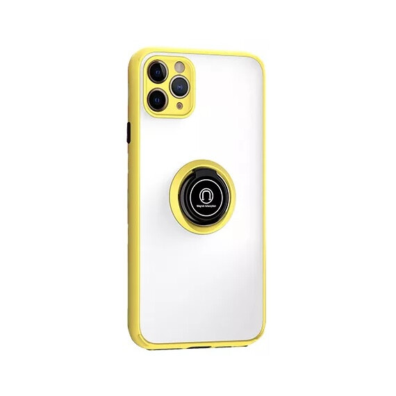 Чехол для смартфона MSD Translucent matte case magnetic metal for iPhone X/XS Yellow (MSD-AC11-13)