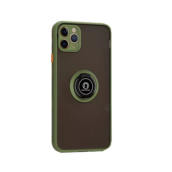 Чехол для смартфона MSD Translucent matte case magnetic metal for iPhone XS Max Army Green (MSD-AC11-13)