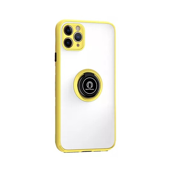 Чехол для смартфона MSD Translucent matte case magnetic metal for iPhone XS Max Yellow (MSD-AC11-13), фото 