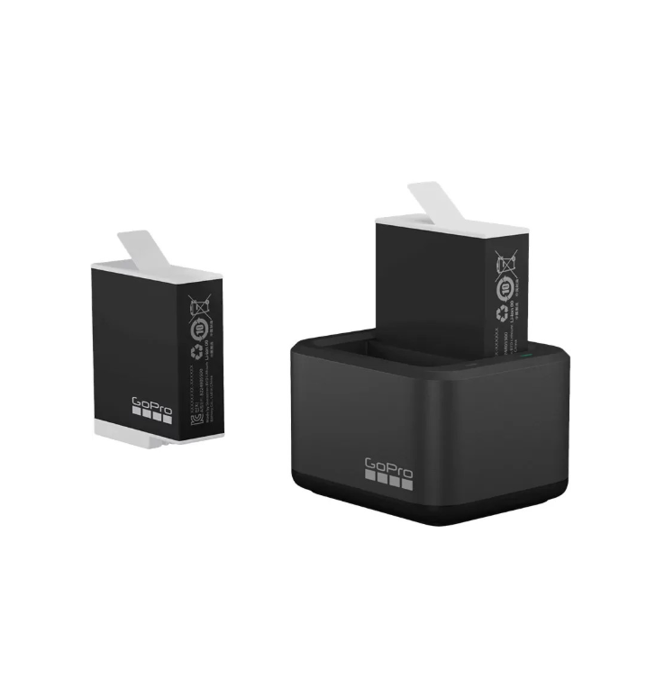 Двойное зарядное устройство + Аккумулятор 2 шт. GoPro Dual Battery Charger + battery Enduro 2 pcs for HERO11/10/9 (ADDBD-211)